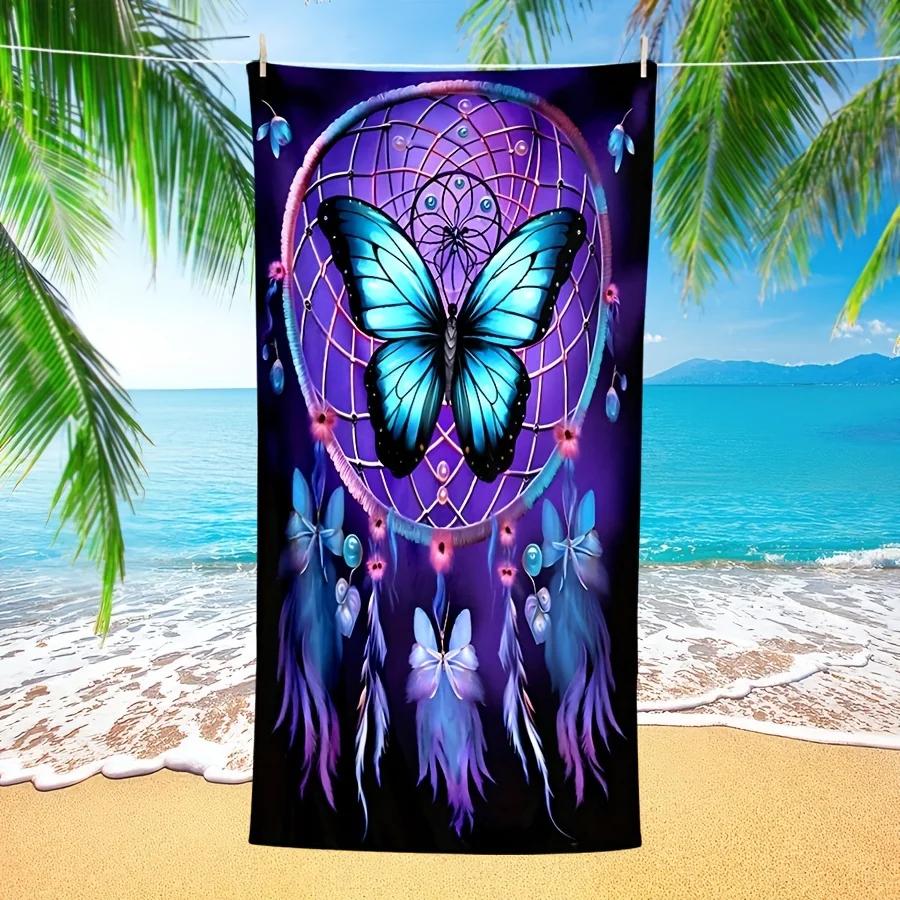 Butterfly Beach Towel, Super Soft Absorbent Bath Towel, Extra Large Travel Towel for Sports Pool Swimming Pool Bathroom Camping W30*H60(CM)
Butterfly Beach Towel, Super Soft Absorbent Bath Towel, Extra Large Travel Towel for Sports Pool Swimming Pool Bathroom Camping W30*H60(CM)