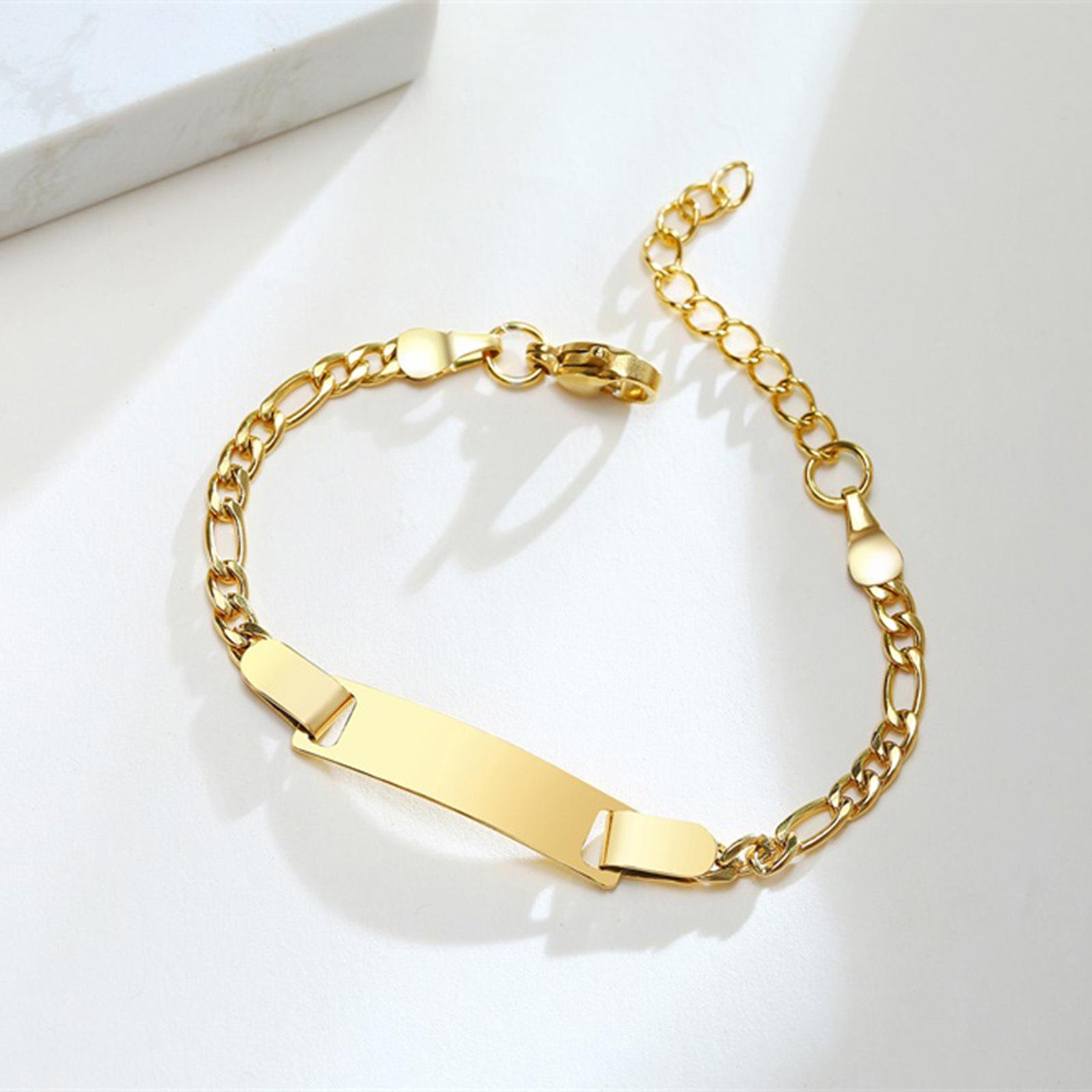Baby Kids Bracelet, Stainless Steel Chain Bracelet Adjustable Link without Name,Girl Boy Children Birthday Gift 16cm-21cm for adult
Baby Kids Bracelet, Stainless Steel Chain Bracelet Adjustable Link without Name,Girl Boy Children Birthday Gift 16cm-21cm for adult