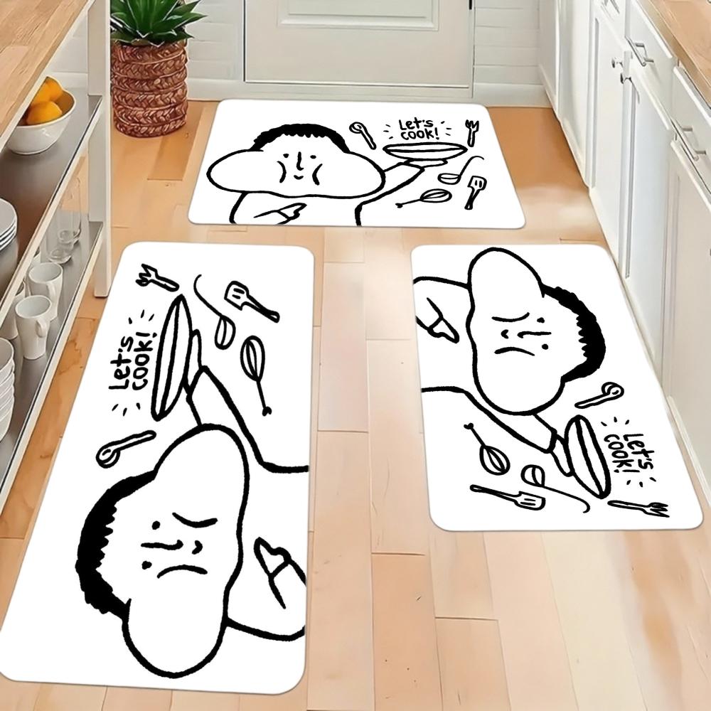 1 Piece Kitchen Carpet Cute Cartoon Floor Mat Living Room Rug Bedroom Rug Entrance Mat Washable Non-Slip Carpet Room Decor 40cm x 60cm
1 Piece Kitchen Carpet Cute Cartoon Floor Mat Living Room Rug Bedroom Rug Entrance Mat Washable Non-Slip Carpet Room Decor 40cm x 60cm