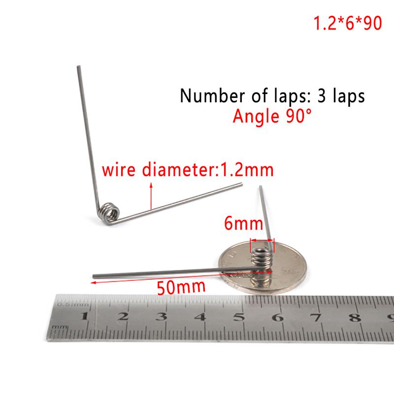 5 шт., 1,2 мм, торсионная пружина, пружина из нержавеющей стали 304, торсионная пружина 90, 180 градусов
5 шт., 1,2 мм, торсионная пружина, пружина из нержавеющей стали 304, торсионная пружина 90, 180 градусов