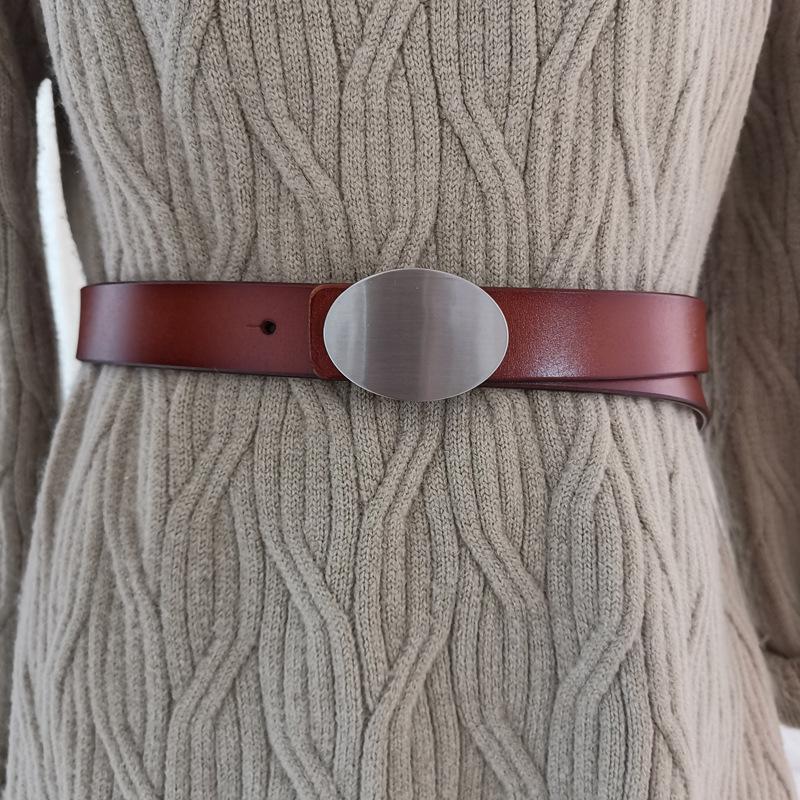 Womens Leather Fashion Belt Square Buckle Two Layer Cowhide Summer Looks Casual 110cm коричневий
Womens Leather Fashion Belt Square Buckle Two Layer Cowhide Summer Looks Casual 110cm коричневий