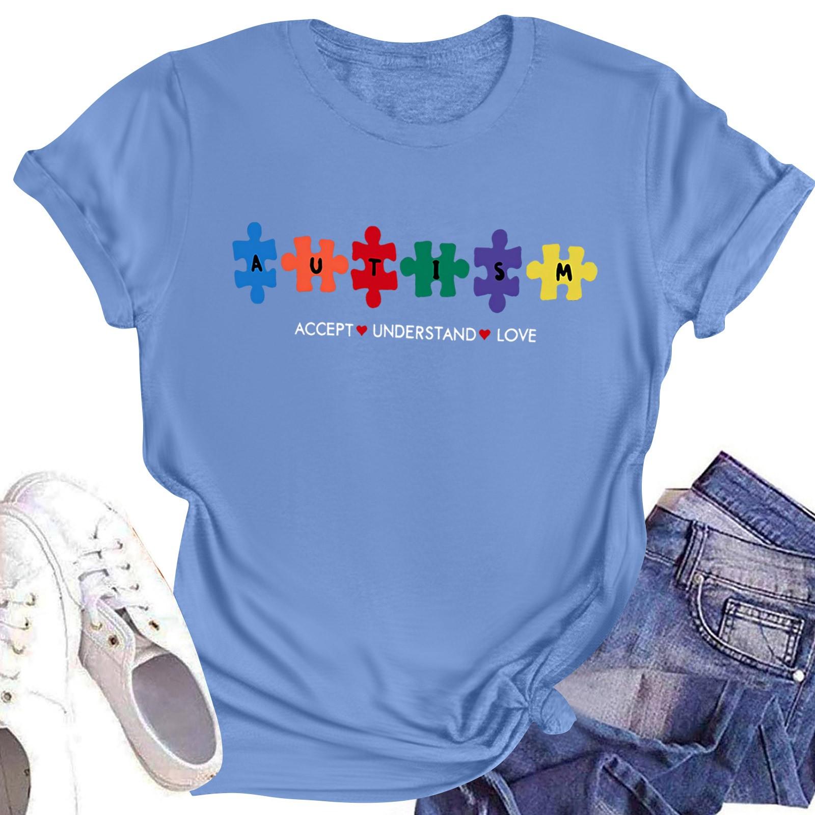 Женская повседневная футболка с короткими рукавами и круглым вырезом с принтом и буквенным топом XL
Женская повседневная футболка с короткими рукавами и круглым вырезом с принтом и буквенным топом XL