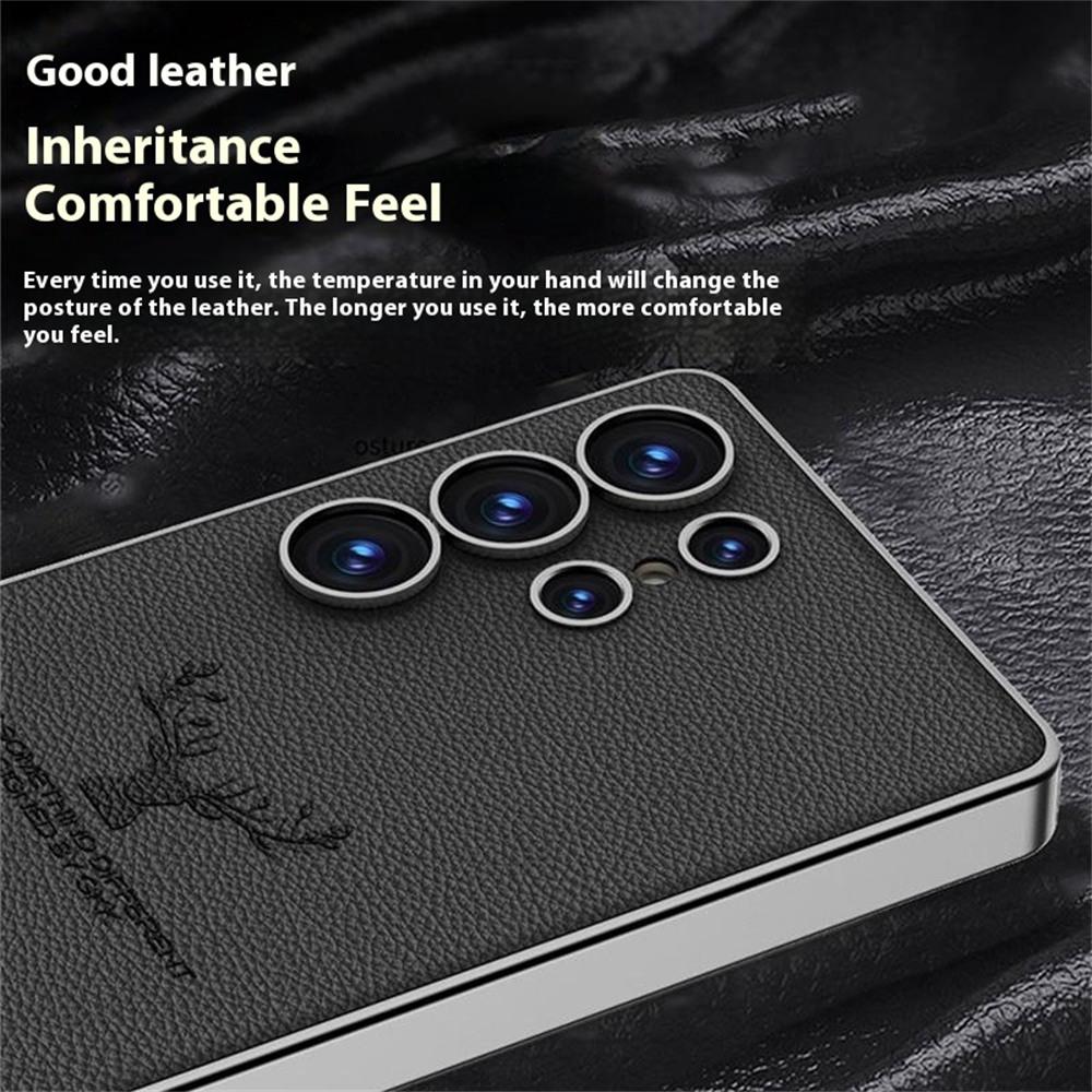 For Samsung Galaxy S25 Ultra Case Deer Pattern Electroplating TPU+PC+PU Phone Back Cover Carbon Fiber Texture
For Samsung Galaxy S25 Ultra Case Deer Pattern Electroplating TPU+PC+PU Phone Back Cover Carbon Fiber Texture