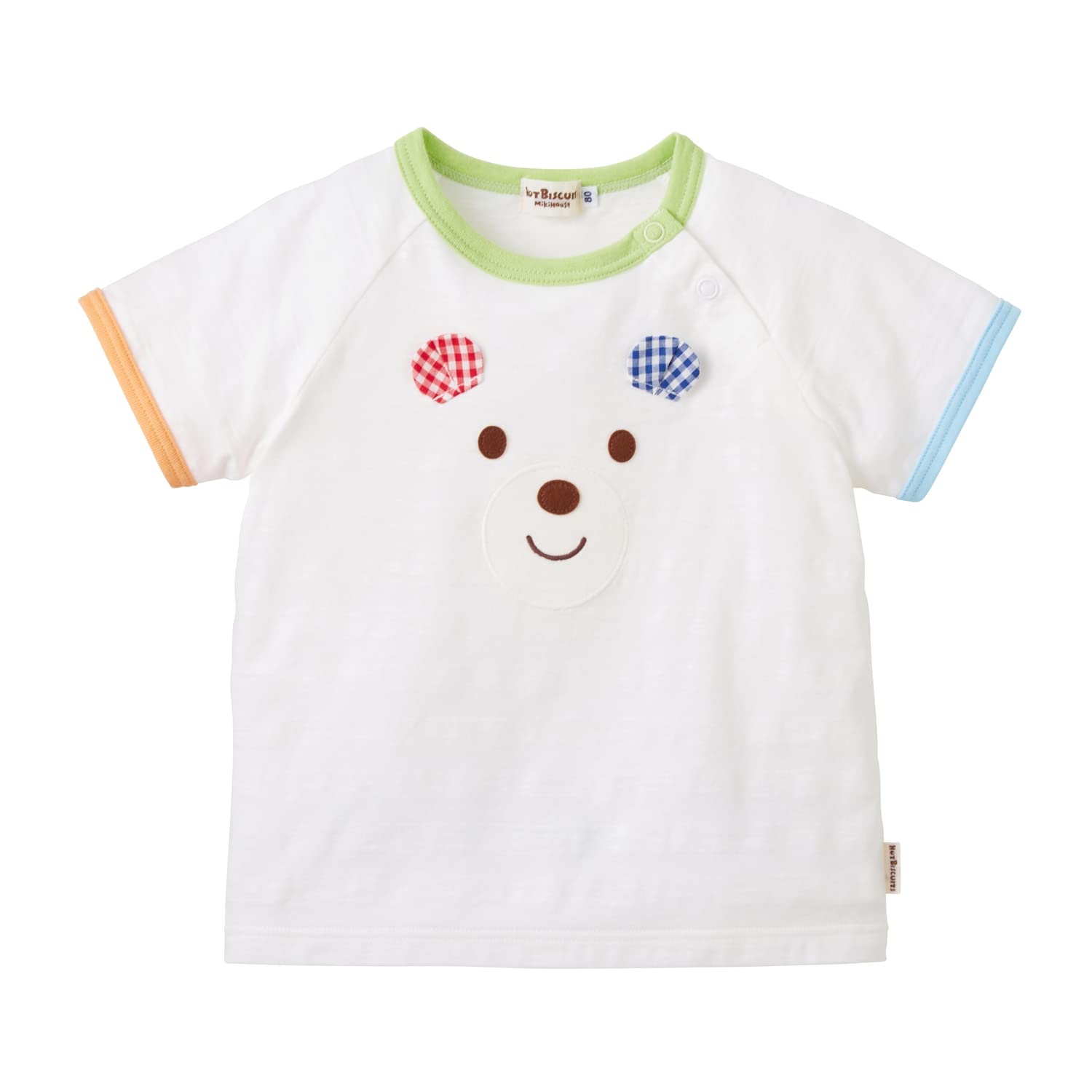 Miki House Hot Biscuits Short Sleeve T-Shirt, Boys and Girls, White, 100cm, 72-5203-498
Miki House Hot Biscuits Short Sleeve T-Shirt, Boys and Girls, White, 100cm, 72-5203-498