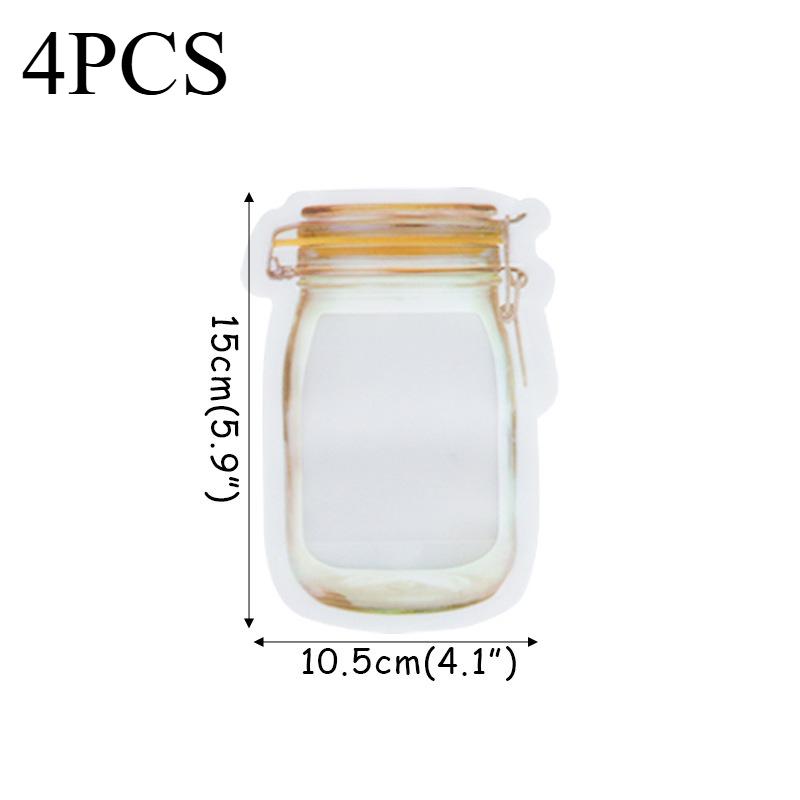 Багаторазові пакети із застібкою-блискавкою у формі банок для зберігання харчових продуктів 4pcs жовтий
Багаторазові пакети із застібкою-блискавкою у формі банок для зберігання харчових продуктів 4pcs жовтий