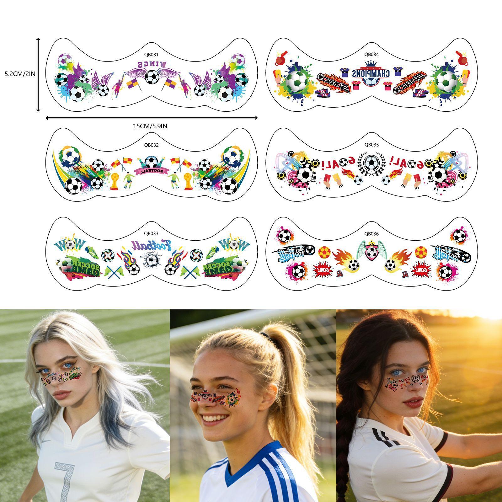 6 Sheet/Piece 2026 Soccer Temporary Face Tattoo Stickers, Sports Event Fan Cheer Up Makeup Decor Waterproof Body Stickers OPP
6 Sheet/Piece 2026 Soccer Temporary Face Tattoo Stickers, Sports Event Fan Cheer Up Makeup Decor Waterproof Body Stickers OPP