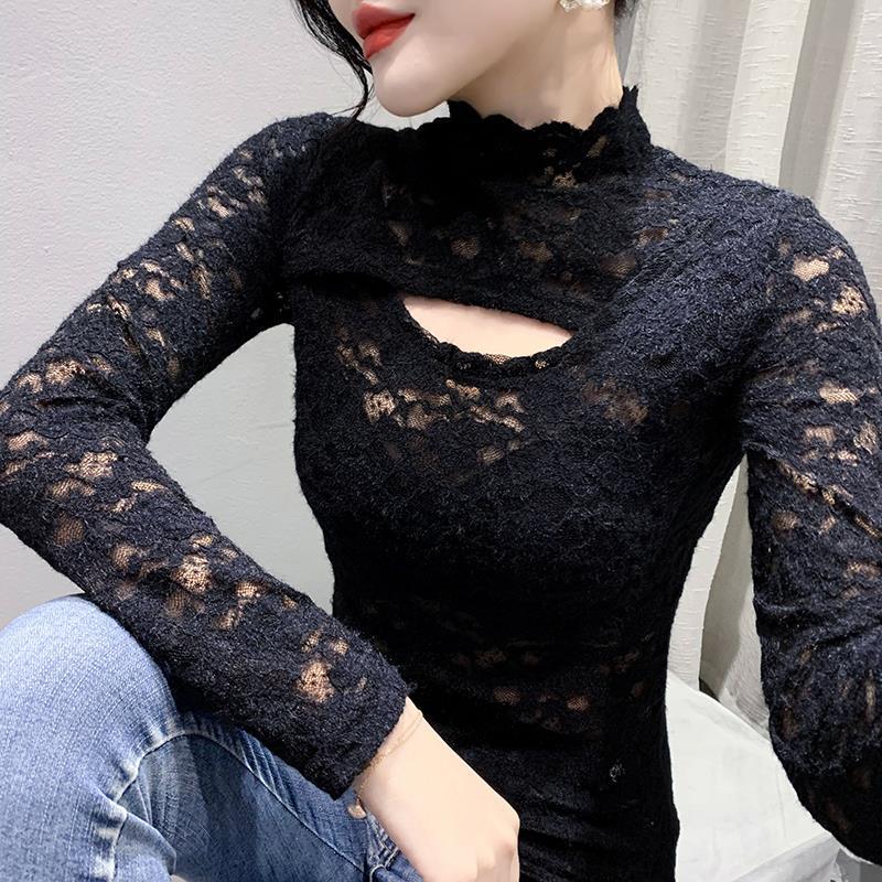 2023 Весна Женская Приталенная Блузка с Длинным Рукавом и Кружевными Вырезами, Полувысокая Горловина L чёрный
2023 Весна Женская Приталенная Блузка с Длинным Рукавом и Кружевными Вырезами, Полувысокая Горловина L чёрный