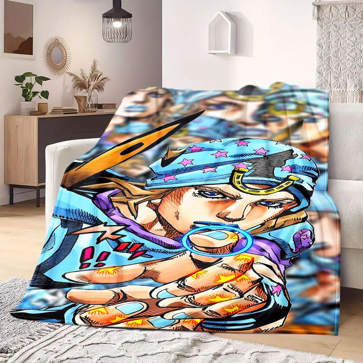 JOJO anime Flannel Blanket Warm,Comfortable,Suitable for Bedrooms,Sofas,Beds,Chairs,Picnics,Travel 75x90cm
JOJO anime Flannel Blanket Warm,Comfortable,Suitable for Bedrooms,Sofas,Beds,Chairs,Picnics,Travel 75x90cm