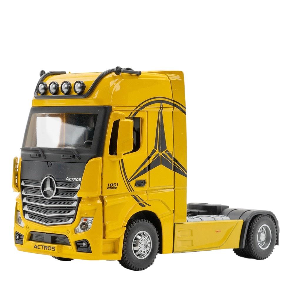 1/36 Модель голови вантажівки з імітацією сплаву Mercedes-Benz ACTROS зі звуком і світлом, дитяча лита іграшкова машинка, подарунок, колекція C209 жовтий
1/36 Модель голови вантажівки з імітацією сплаву Mercedes-Benz ACTROS зі звуком і світлом, дитяча лита іграшкова машинка, подарунок, колекція C209 жовтий