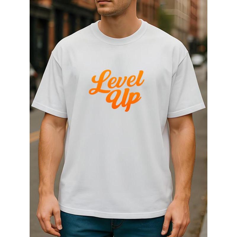European sizes Level Up Orange Text Print Casual Sports Top | Comfortable and Breathable, Suitable for Daily and Home Wear, Outdoor Sports 4XL білий
European sizes Level Up Orange Text Print Casual Sports Top | Comfortable and Breathable, Suitable for Daily and Home Wear, Outdoor Sports 4XL білий