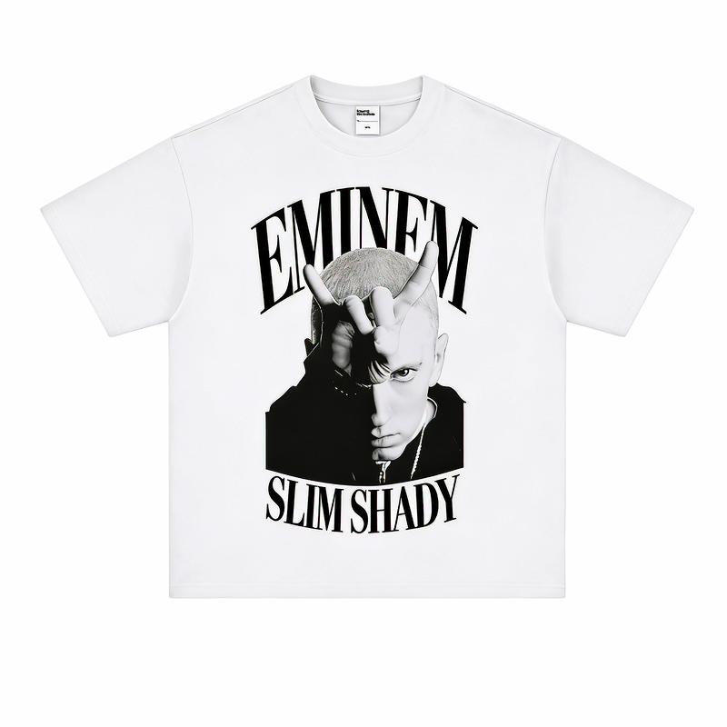 Eminem Slim Shady TShirt Classic Hip Hop Icon Graphic Print Pure Cotton Crew Neck High Street Casual Fashion Tops 4XL
Eminem Slim Shady TShirt Classic Hip Hop Icon Graphic Print Pure Cotton Crew Neck High Street Casual Fashion Tops 4XL