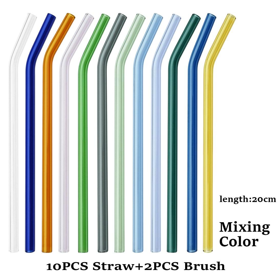 10 шт. стеклянная соломинка ручной работы с 2 шт. щеткой для чистки многоразовые экологически чистые бытовые стеклянные прямые изогнутые соломинки аксессуары для бара bent разноцветный
10 шт. стеклянная соломинка ручной работы с 2 шт. щеткой для чистки многоразовые экологически чистые бытовые стеклянные прямые изогнутые соломинки аксессуары для бара bent разноцветный