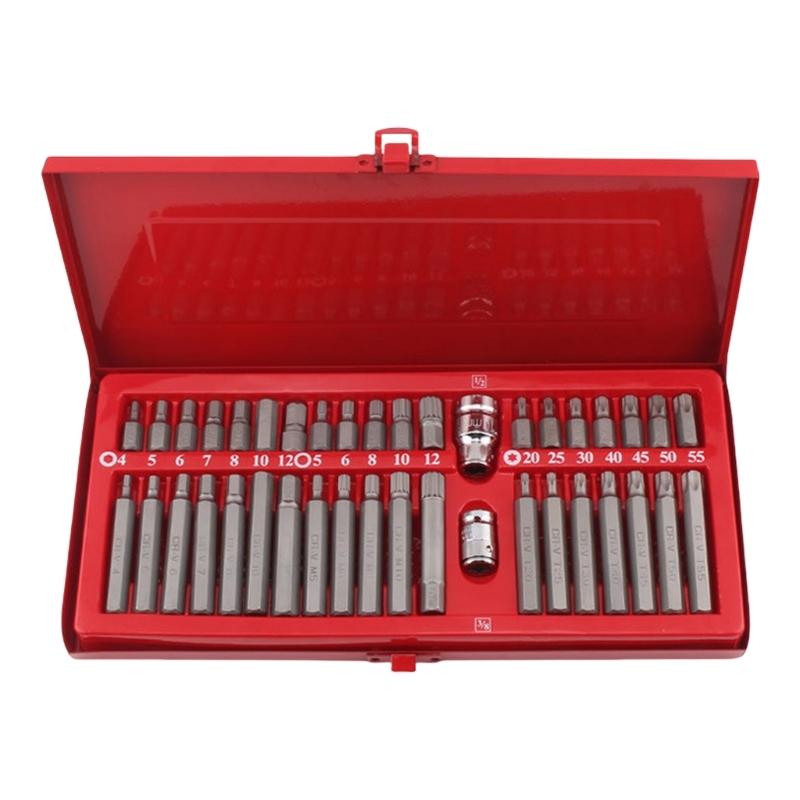 40pc Complete Star Hex Bit Set High Strength Carbon Steel Tool Ergonomic Design For Automotive Bicycles Maintenance
40pc Complete Star Hex Bit Set High Strength Carbon Steel Tool Ergonomic Design For Automotive Bicycles Maintenance