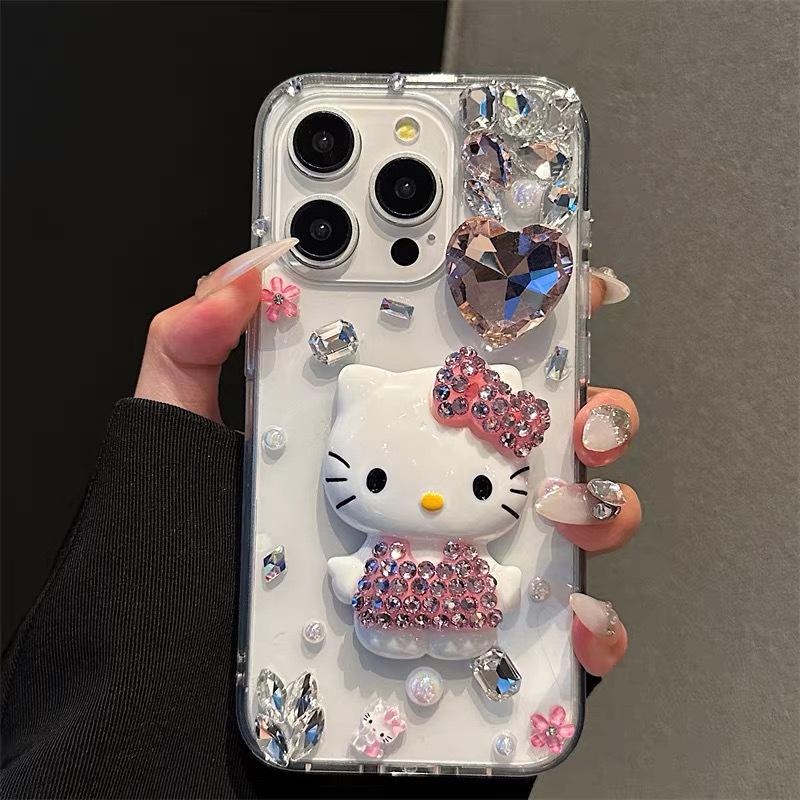 Rhinestone Love Pearl Luxury Mobile Phone Case For Iphone15Promax Cartoon Kt Cat Women S Apple 16 Hard iPhone 7/8/SE 2020
Rhinestone Love Pearl Luxury Mobile Phone Case For Iphone15Promax Cartoon Kt Cat Women S Apple 16 Hard iPhone 7/8/SE 2020