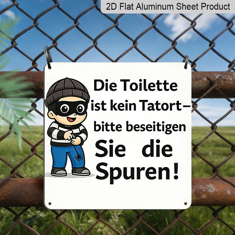 2D Flat 1pc, Vintage Aluminum Sign, Decorative Plaque and Ornament, Toilet Humor Theme, Funny Retro Style, Decoration for Bathroom, Restroom, Café 20*20cm
2D Flat 1pc, Vintage Aluminum Sign, Decorative Plaque and Ornament, Toilet Humor Theme, Funny Retro Style, Decoration for Bathroom, Restroom, Café 20*20cm