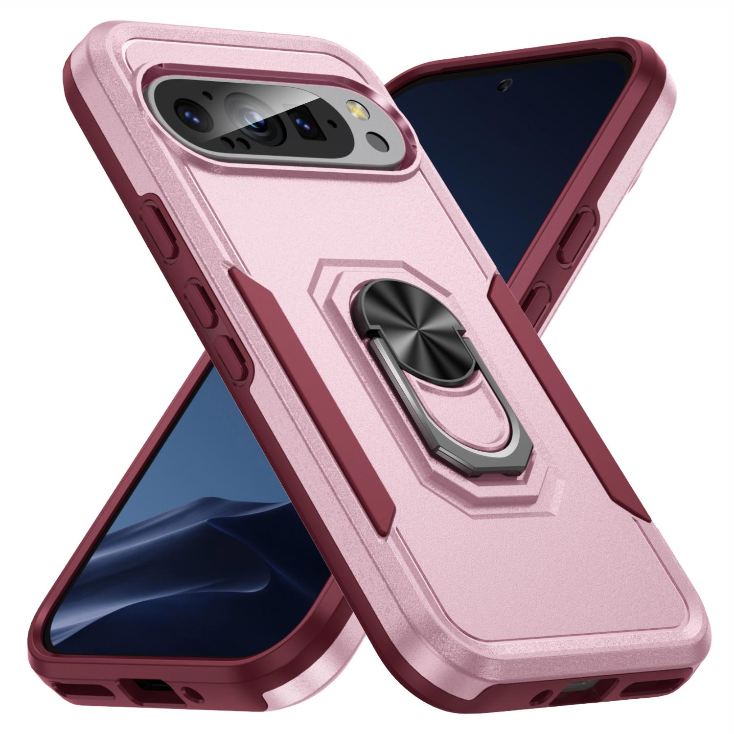 For Google Pixel 9/Pixel 9 Pro Case Military Grade Ring Kickstand PC+TPU Phone Cover Purple+Black
For Google Pixel 9/Pixel 9 Pro Case Military Grade Ring Kickstand PC+TPU Phone Cover Purple+Black