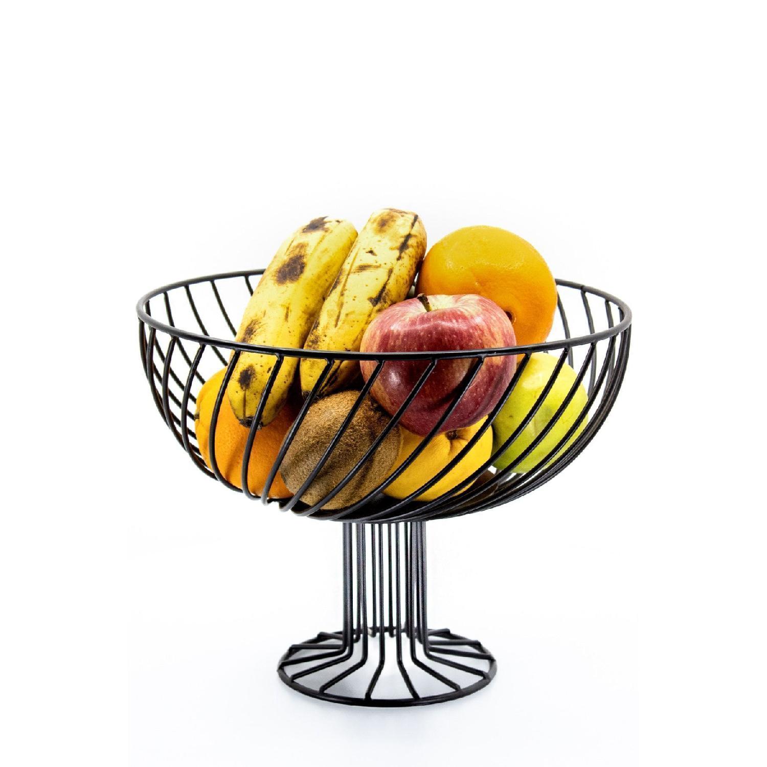 Dneken Black Metal Fruit Presentation Basket Decorative Return Looking Kitchen Salon Living Room чорний
Dneken Black Metal Fruit Presentation Basket Decorative Return Looking Kitchen Salon Living Room чорний