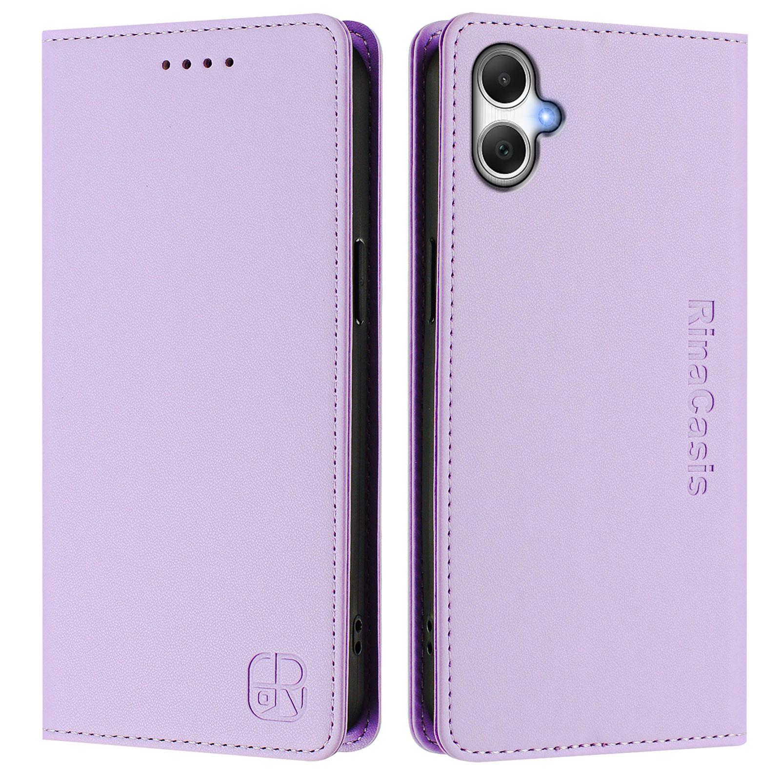 For Samsung Galaxy A05 4G Leather Case RINACASIS RC01 Phone Cover with RFID Blocking Wallet Stand Light Purple
For Samsung Galaxy A05 4G Leather Case RINACASIS RC01 Phone Cover with RFID Blocking Wallet Stand Light Purple