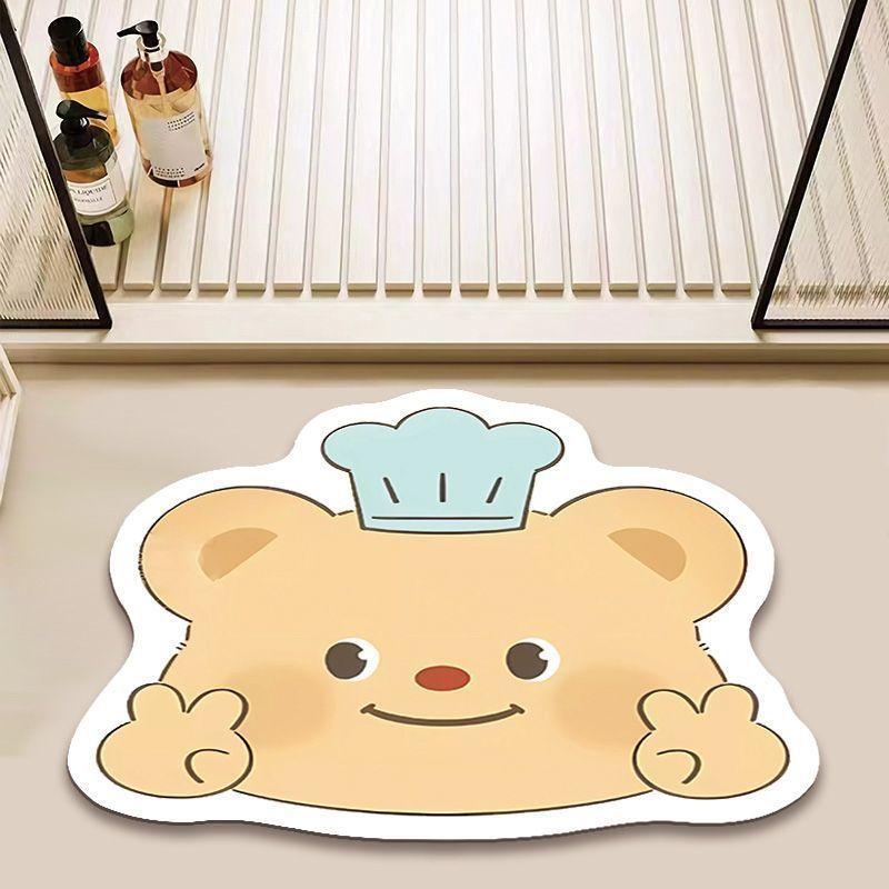 Butter bear bathroom floor mat Diatom mud bathroom door floor mat household kitchen non-slip absorbent floor mat 40X60cm 15.7X23.6in
Butter bear bathroom floor mat Diatom mud bathroom door floor mat household kitchen non-slip absorbent floor mat 40X60cm 15.7X23.6in