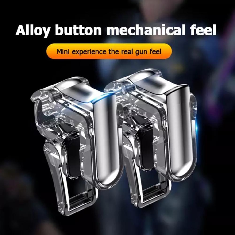 1 Pair Metal Gt01 Game Controller Internal Slot Compact Mobile Phone Game Trigger Joystick Chicken-eating Auxiliary Button Transparent 1 pair
1 Pair Metal Gt01 Game Controller Internal Slot Compact Mobile Phone Game Trigger Joystick Chicken-eating Auxiliary Button Transparent 1 pair