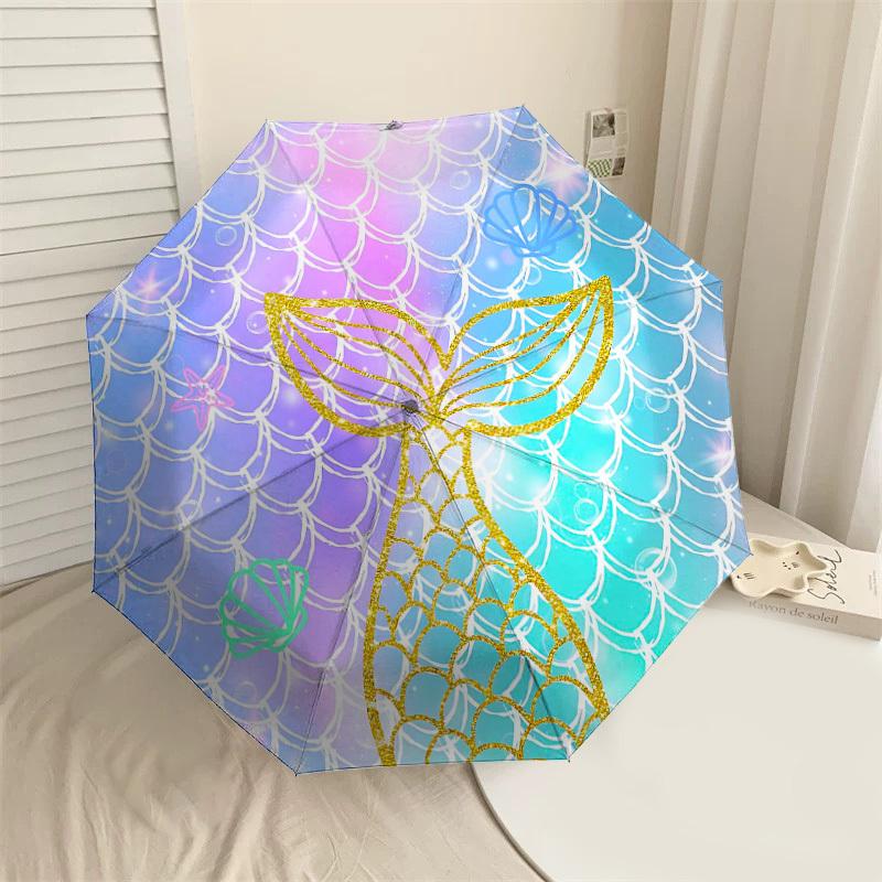 1PC Mermaid Shell Umbrella-8-Rib Reinforced Portable Folding Travel Suitable for All Seasons Outdoor Daily Use-Z0473
1PC Mermaid Shell Umbrella-8-Rib Reinforced Portable Folding Travel Suitable for All Seasons Outdoor Daily Use-Z0473