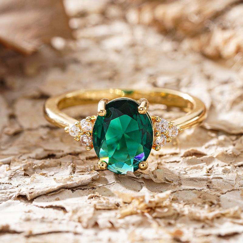 Huitan Gentle Gold Color Women Ring Versatile Party Wedding Trendy Accessories Inlaid Bright Green CZ Charming Zircon Lady Gift 6
Huitan Gentle Gold Color Women Ring Versatile Party Wedding Trendy Accessories Inlaid Bright Green CZ Charming Zircon Lady Gift 6