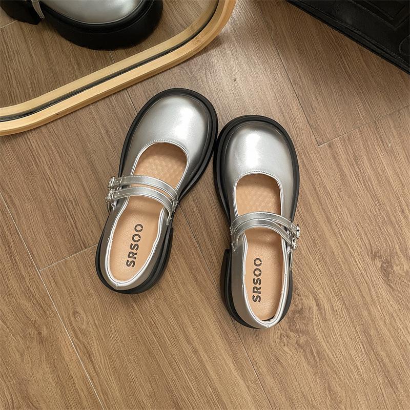 Черные туфли Мэри Джейн на толстом каблуке и платформе с круглым носком, женские, лето 2025, новые, универсальные, в японском ретро-французском стиле 40 серебряный
Черные туфли Мэри Джейн на толстом каблуке и платформе с круглым носком, женские, лето 2025, новые, универсальные, в японском ретро-французском стиле 40 серебряный