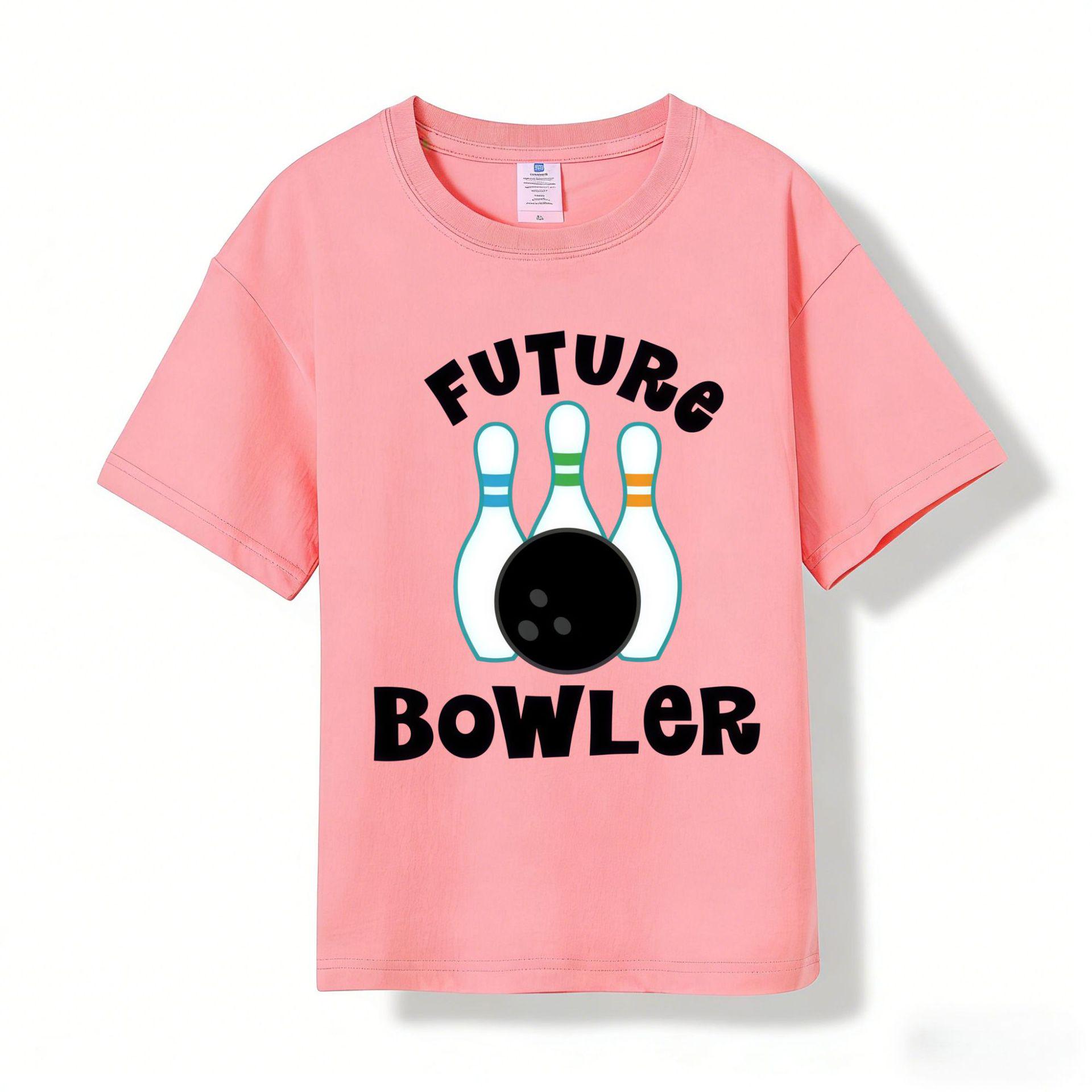 180g Pure Cotton Short Sleeve Cartoon Bowler Bowling Print Kids T-Shirt 110 cm рожевий
180g Pure Cotton Short Sleeve Cartoon Bowler Bowling Print Kids T-Shirt 110 cm рожевий