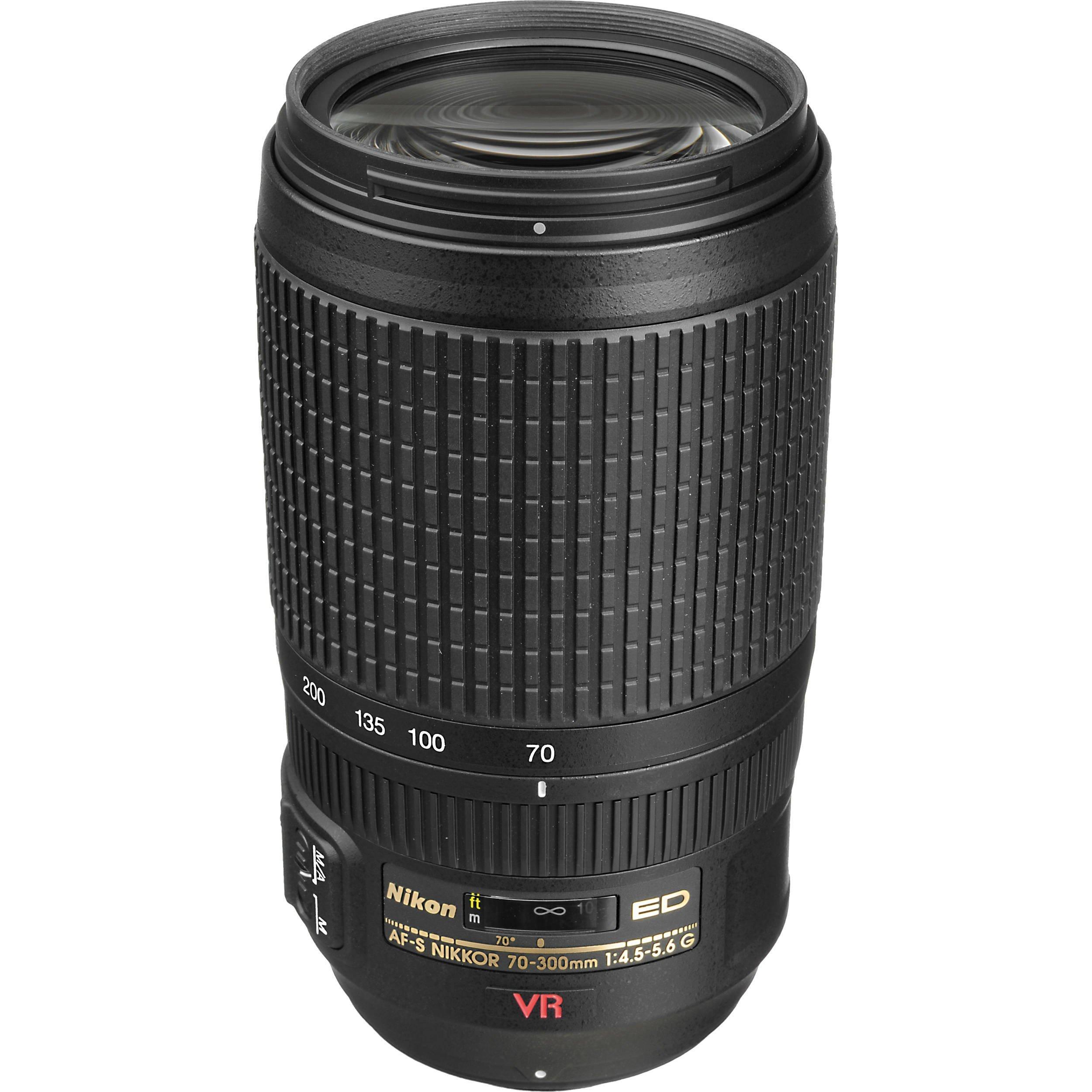 Nikon Telephoto Zoom Lens AF-S VR Zoom Nikkor 70-300mm f/4.5-5.6G IF-ED Full Size Compatible
Nikon Telephoto Zoom Lens AF-S VR Zoom Nikkor 70-300mm f/4.5-5.6G IF-ED Full Size Compatible