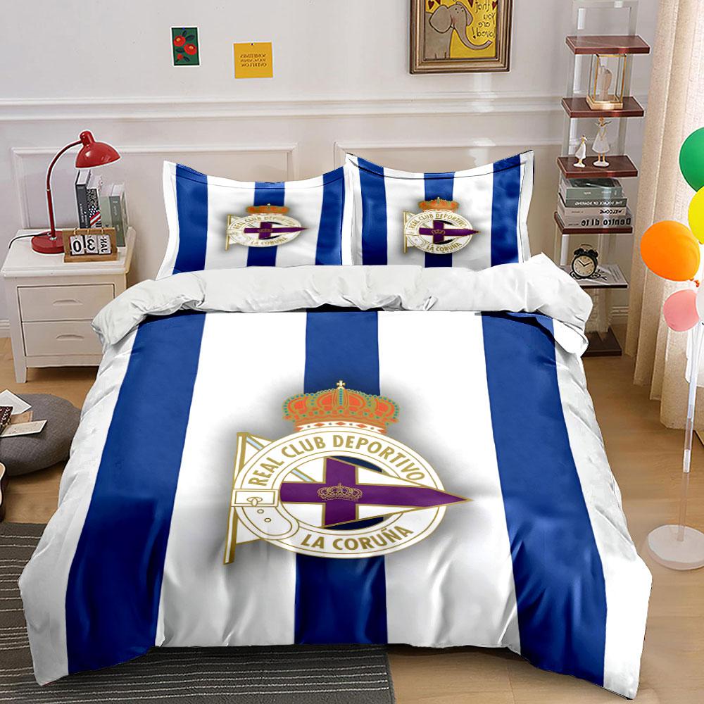 Blue-white stripes, club emblem. Bedding sets Duvet cover sets Duvet covers Pillowcases(1 * Duvet Cover 2 * Pillowcases without duvet insert) 135x200cm
Blue-white stripes, club emblem. Bedding sets Duvet cover sets Duvet covers Pillowcases(1 * Duvet Cover 2 * Pillowcases without duvet insert) 135x200cm