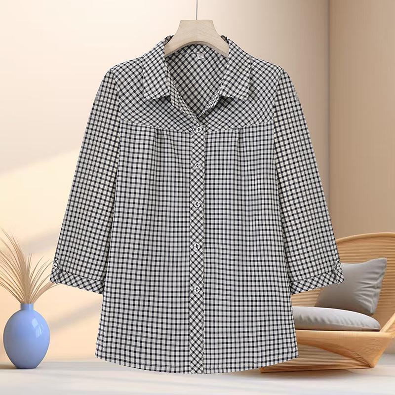 2026 Summer Plaid Print Top for Moms: Stylish Fashionable Shirt for Middle-Aged & Elderly Women 2XL (53-60 kg)
2026 Summer Plaid Print Top for Moms: Stylish Fashionable Shirt for Middle-Aged & Elderly Women 2XL (53-60 kg)