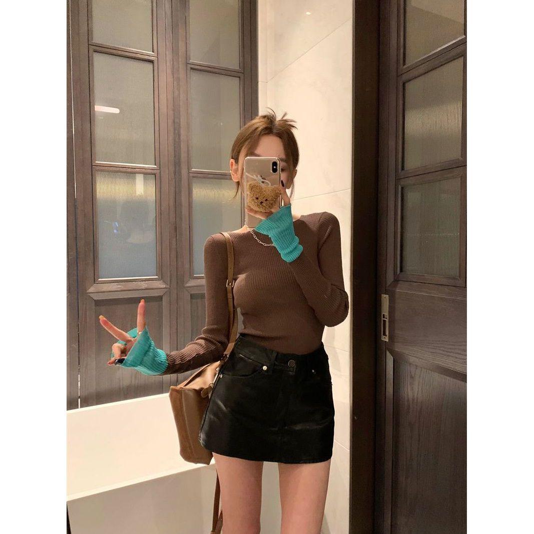 Color-Block Long-Sleeve Knitted Base Shirt - Slim Fit, Sexy & Elegant Women s Autumn Top One Size
Color-Block Long-Sleeve Knitted Base Shirt - Slim Fit, Sexy & Elegant Women s Autumn Top One Size