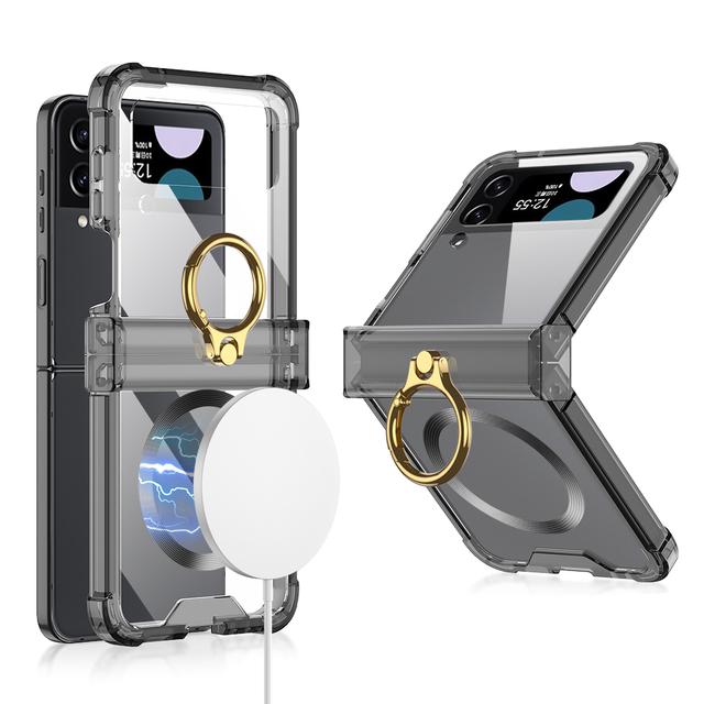 Для Samsung Galaxy Z Flip 4 Magsafe чехол для беспроводной зарядки Магнитный гальванический прозрачный кольцевой держатель складной шарнирный чехол For Galaxy Z Flip 4 чёрный
Для Samsung Galaxy Z Flip 4 Magsafe чехол для беспроводной зарядки Магнитный гальванический прозрачный кольцевой держатель складной шарнирный чехол For Galaxy Z Flip 4 чёрный