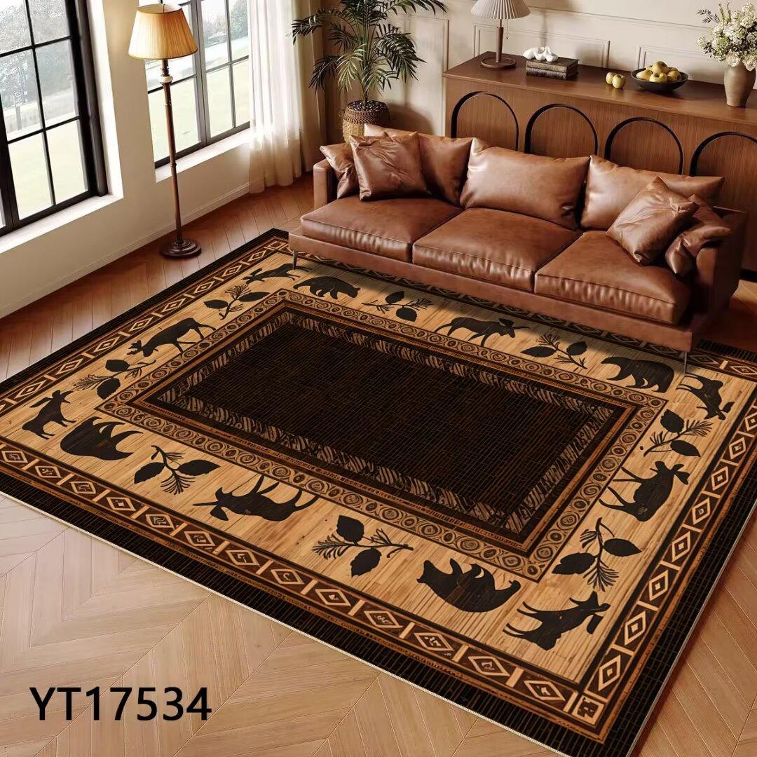 Brown American Vintage Style Large Living Room Rug Home Room Decoration Aesthetic Rugs for Bedroom Indoor Antiskid Carpet Mat 60x90cm
Brown American Vintage Style Large Living Room Rug Home Room Decoration Aesthetic Rugs for Bedroom Indoor Antiskid Carpet Mat 60x90cm