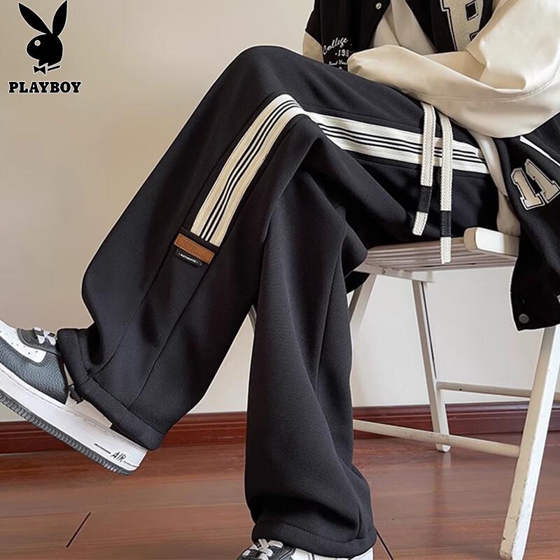Playboy Men s Striped Loose Fit Autumn/Winter Sweatpants 2XL
Playboy Men s Striped Loose Fit Autumn/Winter Sweatpants 2XL