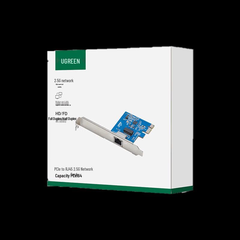 UGREEN PCI-E 2.5G Ethernet Network Card
UGREEN PCI-E 2.5G Ethernet Network Card