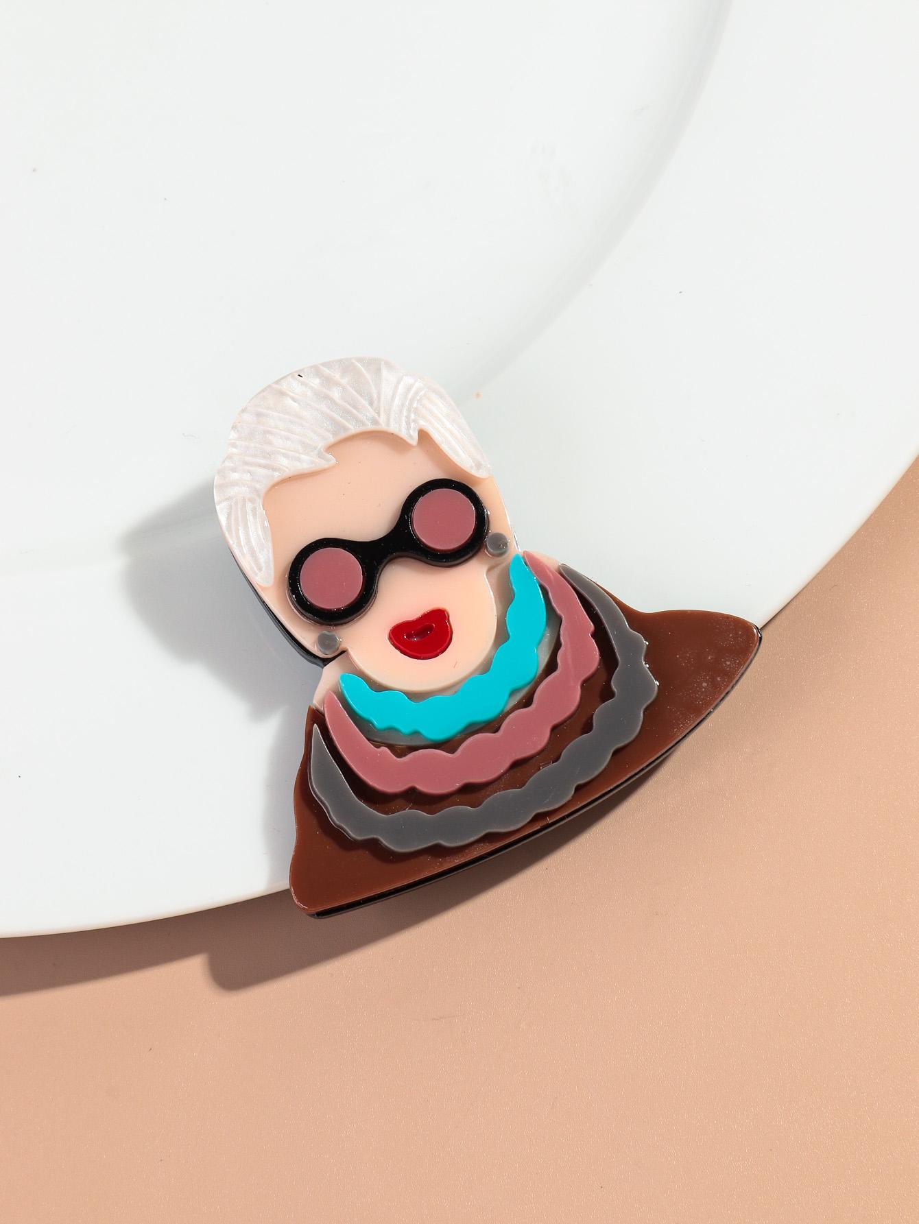 New Acrylic Glasses Lady Brooches for Women Resin Vintage Elegant Granny Figure Badge Lapel Pins Clothing Bag Accessories Gift
New Acrylic Glasses Lady Brooches for Women Resin Vintage Elegant Granny Figure Badge Lapel Pins Clothing Bag Accessories Gift
