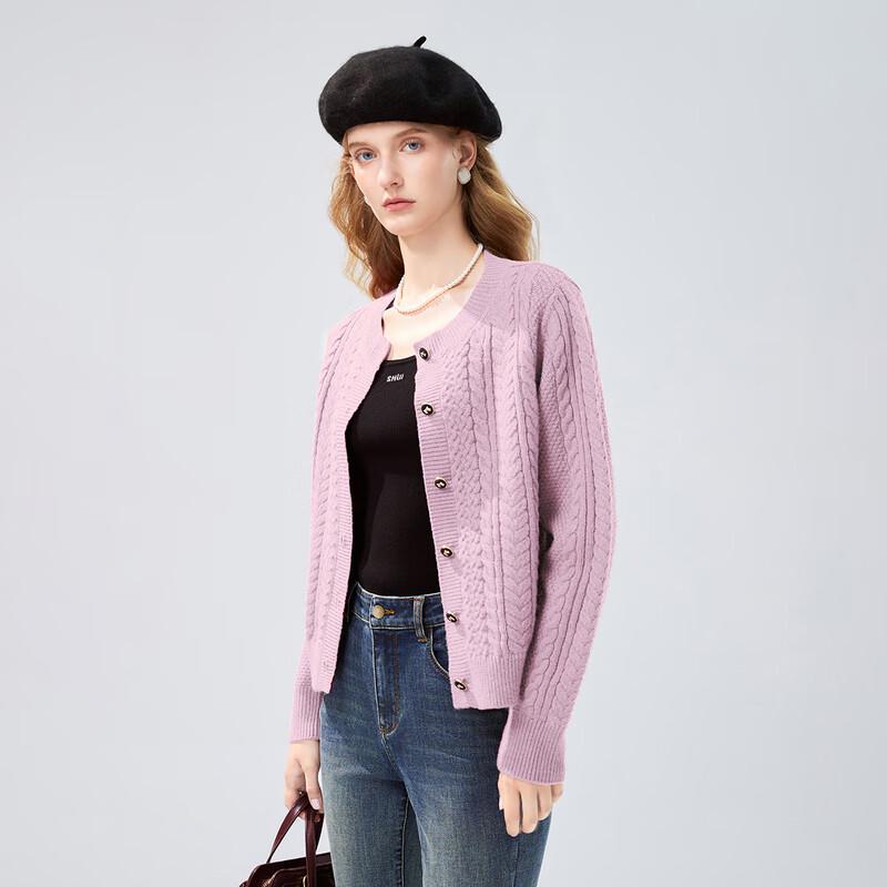 Qiusbuiyiren Women s Round Neck Cable Knit Cardigan S
Qiusbuiyiren Women s Round Neck Cable Knit Cardigan S