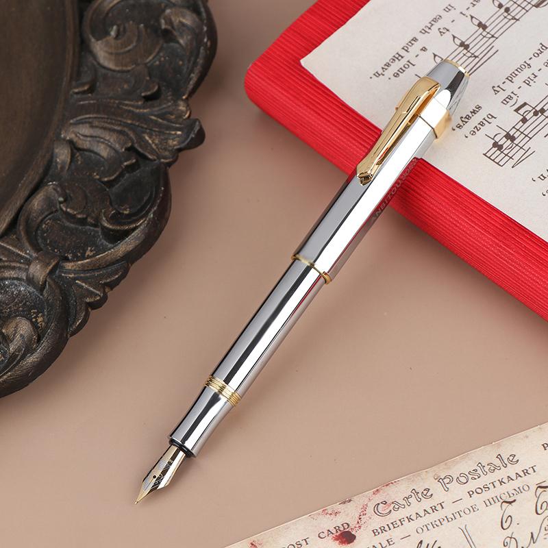 1 Pc Unique Antique Brass Pocket Roller Ball Pen Short Portable Ball Pens Office School Writing Fluent Stationery срібний
1 Pc Unique Antique Brass Pocket Roller Ball Pen Short Portable Ball Pens Office School Writing Fluent Stationery срібний