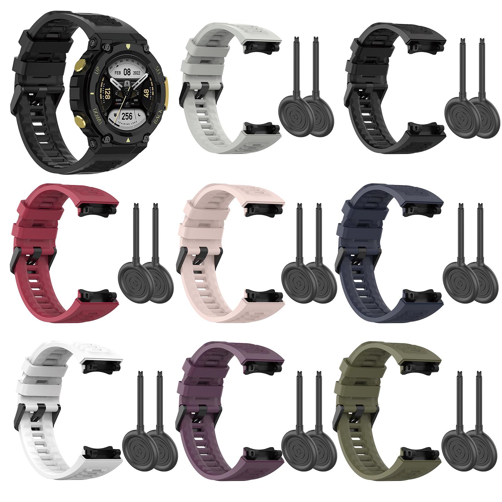 Ремешок для часов Amazfit T-Rex 2, силиконовый ремешок для часов, регулируемый ремешок, сменный ремешок на запястье f
Ремешок для часов Amazfit T-Rex 2, силиконовый ремешок для часов, регулируемый ремешок, сменный ремешок на запястье f