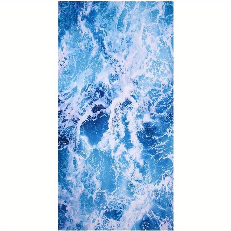 Beach Towel Sea Wave Pattern Sun Protection Windproof Suitable For Swimming Pool Camping Travel Blanket W30*H60(CM)
Beach Towel Sea Wave Pattern Sun Protection Windproof Suitable For Swimming Pool Camping Travel Blanket W30*H60(CM)