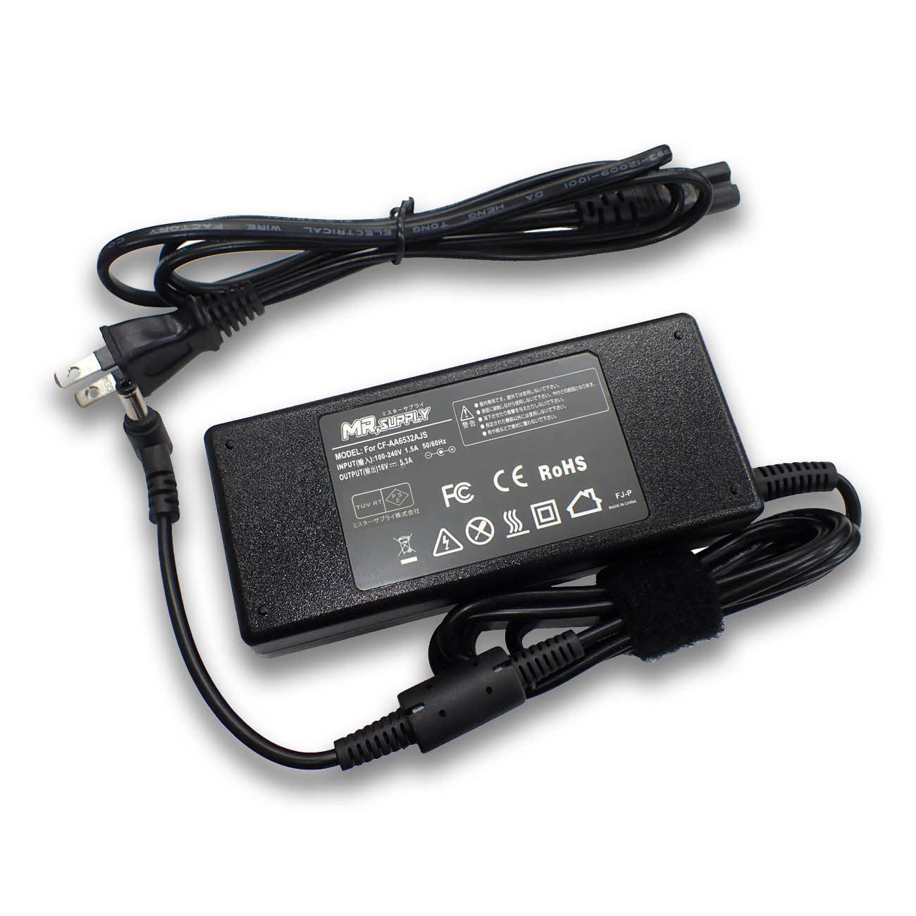 MR.SUPPLY Panasonic Let s Note CF-FV/LV/SV Compatible AC Adapter 16V 5.3A Compatible with CF-AA6532AJS CF-AA65D2AJS
MR.SUPPLY Panasonic Let s Note CF-FV/LV/SV Compatible AC Adapter 16V 5.3A Compatible with CF-AA6532AJS CF-AA65D2AJS