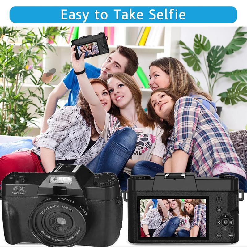 48-мегапіксельна цифрова камера Фотовідеокамера 4K Vlog Videocamcorder 3-дюймовий екран Youtube Livestream Wifi Webcam Відеокамера з картою пам’яті 128 ГБ
48-мегапіксельна цифрова камера Фотовідеокамера 4K Vlog Videocamcorder 3-дюймовий екран Youtube Livestream Wifi Webcam Відеокамера з картою пам’яті 128 ГБ
