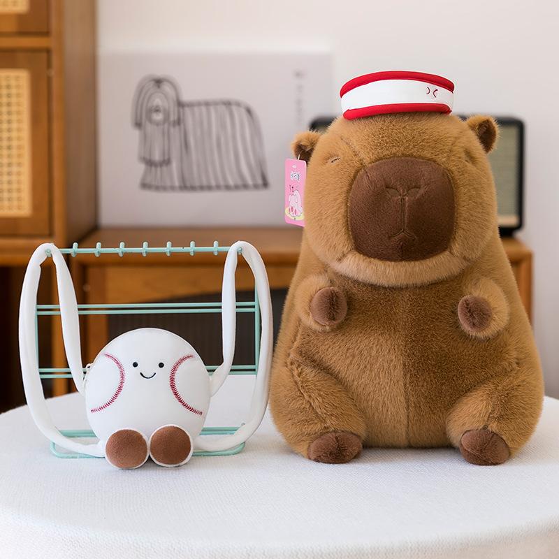 Baseball Backpack Capybara Plush Toy Cute Hat Kapibara Doll Doll Gift Exchange 25cm 0.22kg
Baseball Backpack Capybara Plush Toy Cute Hat Kapibara Doll Doll Gift Exchange 25cm 0.22kg