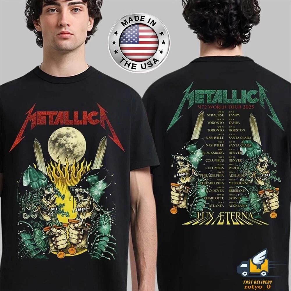 2025 M72 Tour Metallica Fan Canada Rock Concert Graphic Tee All Sizes Unisex T-Shirt S
2025 M72 Tour Metallica Fan Canada Rock Concert Graphic Tee All Sizes Unisex T-Shirt S