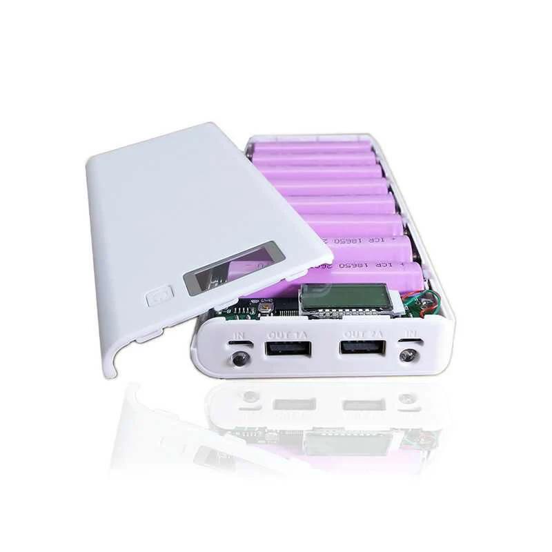18650 аккумуляторный корпус Power Bank 8*18650 корпус для хранения аккумуляторов двойной USB микро порты DIY аккумуляторы держатель для зарядки телефона белый
18650 аккумуляторный корпус Power Bank 8*18650 корпус для хранения аккумуляторов двойной USB микро порты DIY аккумуляторы держатель для зарядки телефона белый