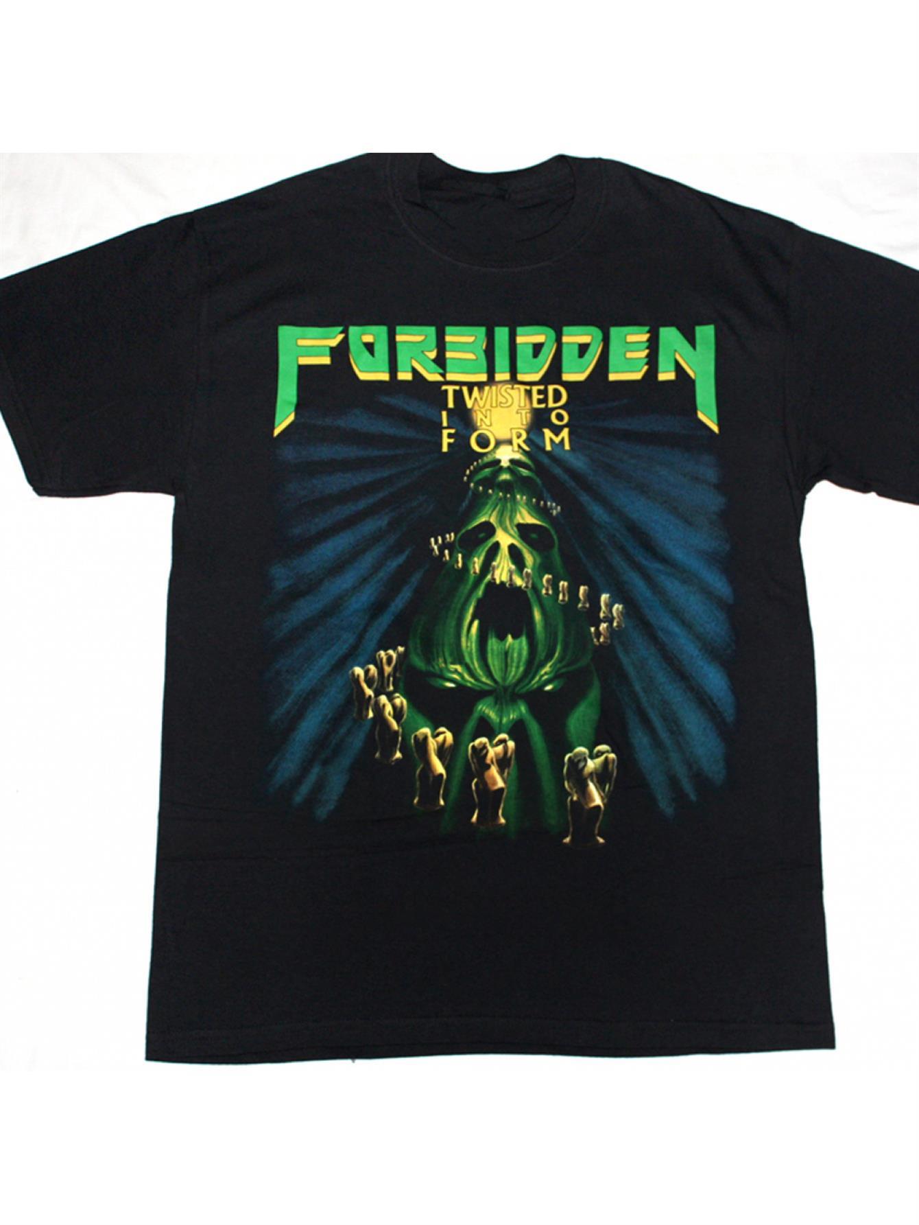 FORBIDDEN Band Twisted Into Form Graphic Black T-Shirt- Unisex Casual Tee with Skull& Flame Artwork XL
FORBIDDEN Band Twisted Into Form Graphic Black T-Shirt- Unisex Casual Tee with Skull& Flame Artwork XL