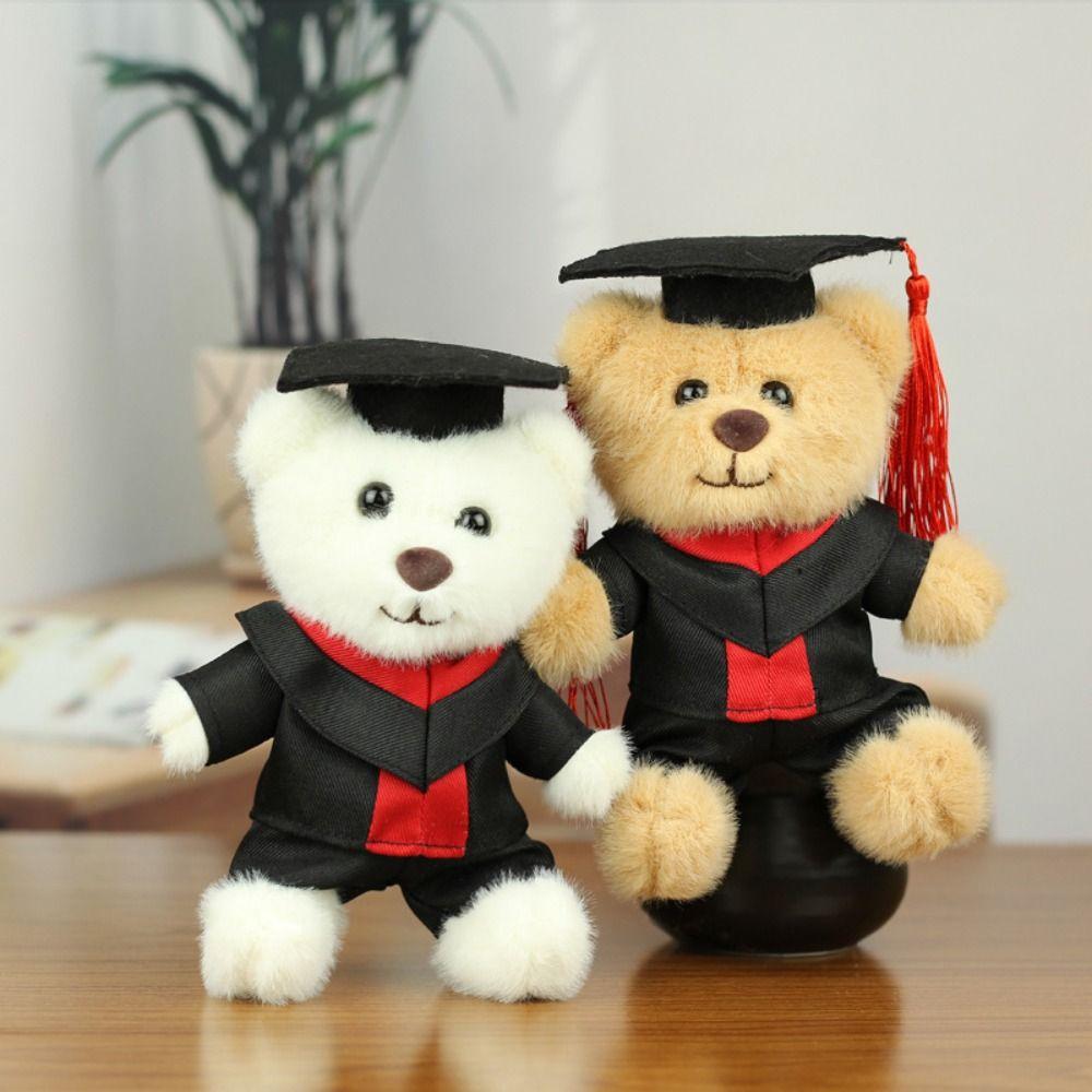 With Doctor Hat Bachelor Bear Plush Pendant Pp Cotton Bear Animal Keychain Boys Girls білий
With Doctor Hat Bachelor Bear Plush Pendant Pp Cotton Bear Animal Keychain Boys Girls білий