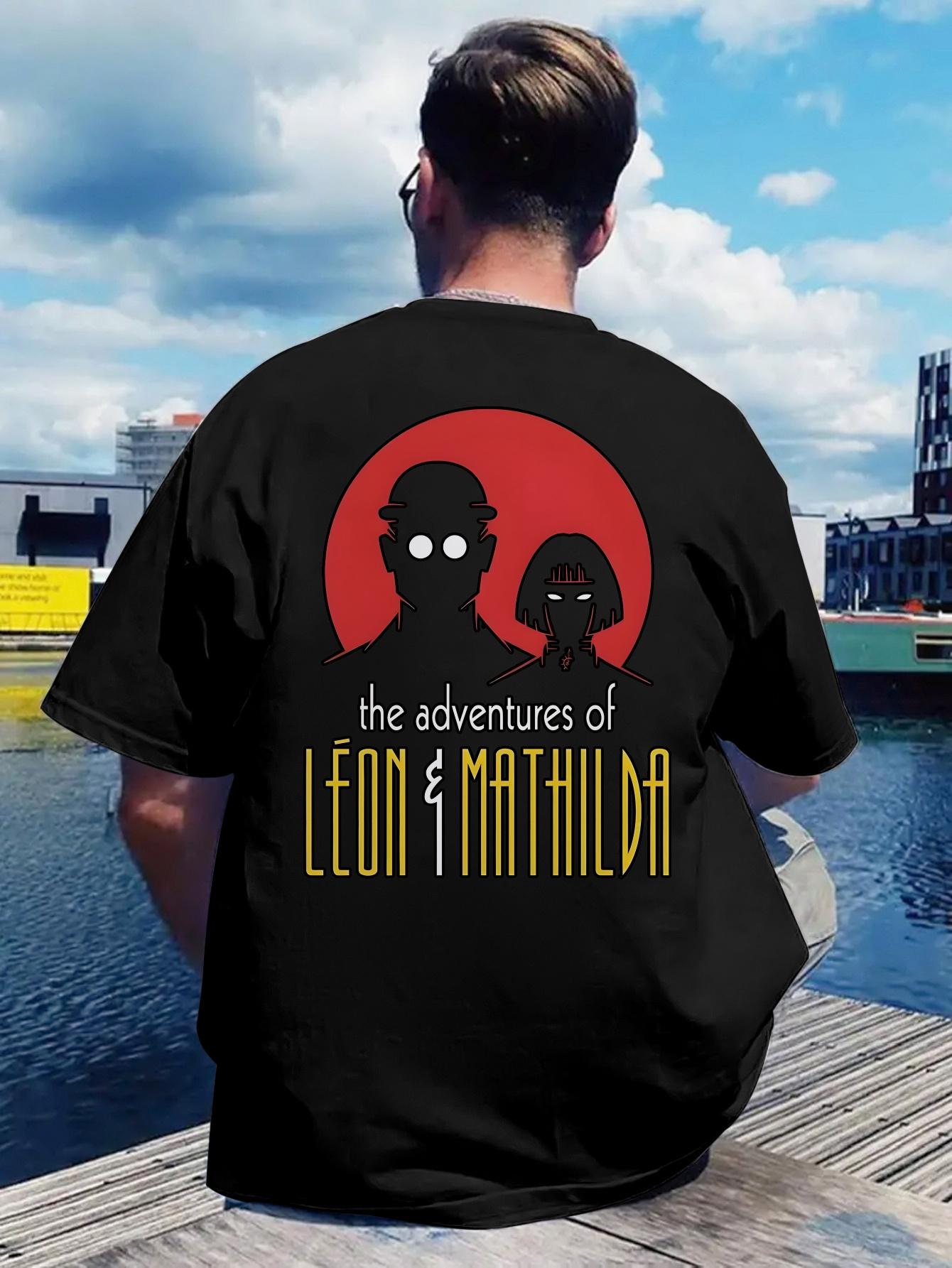Graphic T-shirt with The Adventures of Leon & Mathilda Print - Casual Summer Tee S
Graphic T-shirt with The Adventures of Leon & Mathilda Print - Casual Summer Tee S