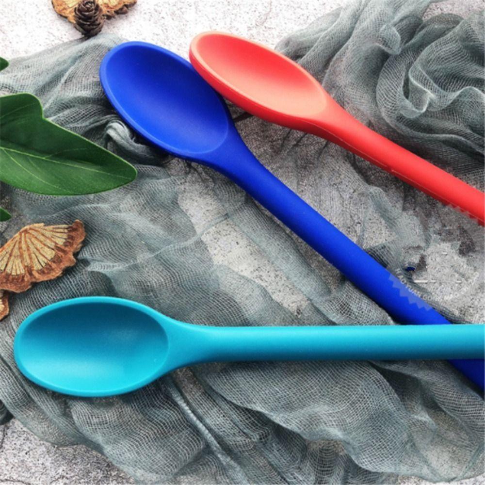 Soft Fall Proof Kitchen Tool Child Long Handle Tableware Meal Spoon Dessert Spoon Mixing Spoon Pink-Semitransparent
Soft Fall Proof Kitchen Tool Child Long Handle Tableware Meal Spoon Dessert Spoon Mixing Spoon Pink-Semitransparent